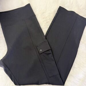 Athleta Delancey Straight Cargo Pant in Black Size XL